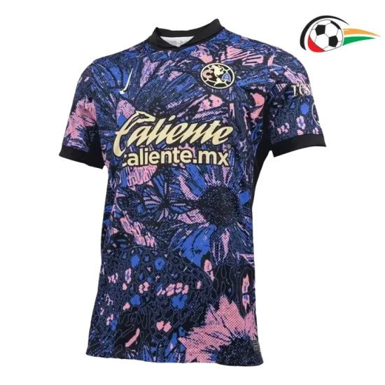 Camiseta Club América Futebol Alternativa Terceiro Kit 2024/25 Versão Jogador Preto/Azul Camiseta Club América Futebol Alternativa Terceiro Kit 2024/25 Versão Jogador Preto/Azul