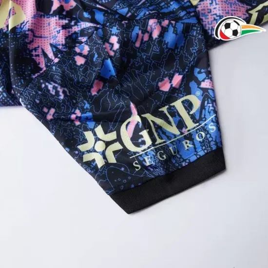 Club América Camisola Baratas Alternativa 2024/25 Preto/Azul