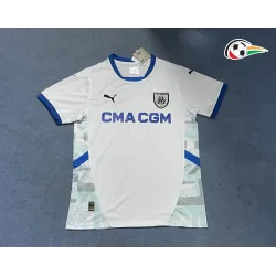 Camiseta Marsella Futebol Local 2024/25 Branco