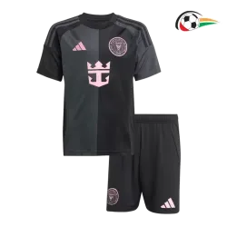 Inter de Miami Camiseta Baratas Visitante 2025 Niños Preto