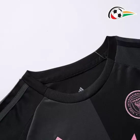 Inter de Miami Camiseta Baratas Visitante 2025 Niños Preto Inter de Miami Camiseta Baratas Visitante 2025 Niños Preto