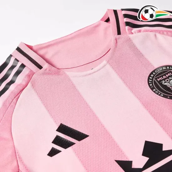 Inter de Miami Camisola Futebol Local Primeiro Kit 2025 Jogador Rosa Inter de Miami Camisola Futebol Local Primeiro Kit 2025 Jogador Rosa