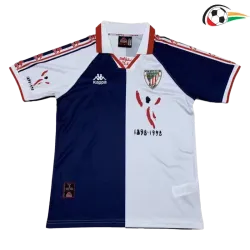 Camiseta Athletic de Bilbao Qualidade AAA Segundo Kit 1997/98 Retro Azul/Branco