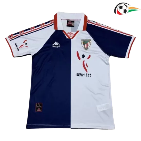 Camiseta Athletic de Bilbao Qualidade AAA Segundo Kit 1997/98 Retro Azul/Branco Camiseta Athletic de Bilbao Qualidade AAA Segundo Kit 1997/98 Retro Azul/Branco