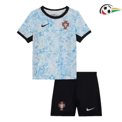 Camiseta Portugal Futebol Visitante 2024/25 Infantil Azul