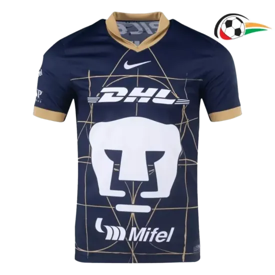 Camisola Pumas UNAM Futebol Segundo Kit 2024/25 Preto Camisola Pumas UNAM Futebol Segundo Kit 2024/25 Preto
