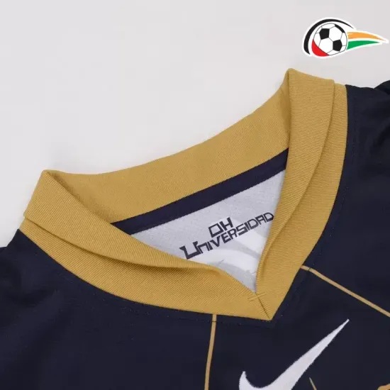 Camisola Pumas UNAM Futebol Segundo Kit 2024/25 Preto Camisola Pumas UNAM Futebol Segundo Kit 2024/25 Preto