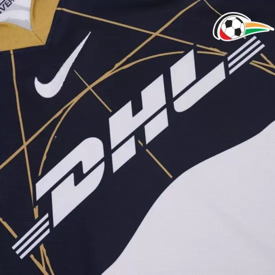 Camisola Pumas UNAM Futebol Segundo Kit 2024/25 Preto Camisola Pumas UNAM Futebol Segundo Kit 2024/25 Preto