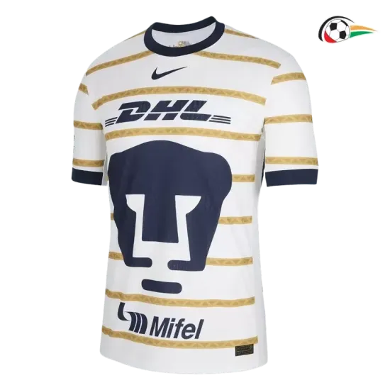 Pumas UNAM Camiseta Qualidade AAA Local 2024/25 Versão Jogador Branco Pumas UNAM Camiseta Qualidade AAA Local 2024/25 Versão Jogador Branco