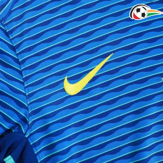 Brasil Camiseta Futebol Away 2024/25 Azul Brasil Camiseta Futebol Away 2024/25 Azul