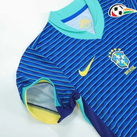 Brasil Equipacione Replicas Visitante 2024/25 Infantil Azul Brasil Equipacione Replicas Visitante 2024/25 Infantil Azul