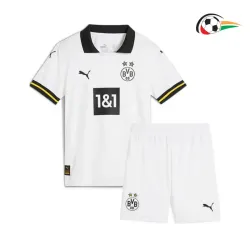 Borussia Dortmund Camisa Replicas Terceiro Kit 2024/25 (Camisola + Calções) Branco