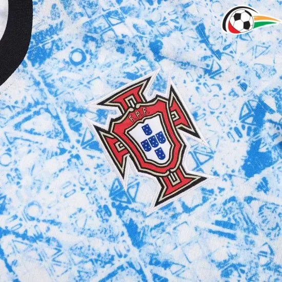 Camisa Portugal Qualidade Premium Away 2024/25 Azul/Branco Camisa Portugal Qualidade Premium Away 2024/25 Azul/Branco