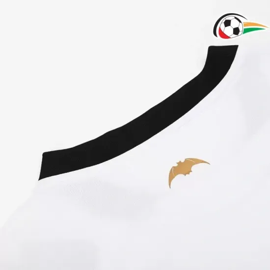 Camisa Valencia Replicas Home Primeiro Kit 2024/25 Branco Camisa Valencia Replicas Home Primeiro Kit 2024/25 Branco