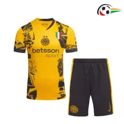 Inter de Milan Equipacione Qualidade TAILANDESA Alternativa 2024/25 Infantil Amarelo