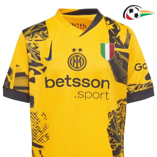 Inter de Milan Equipacione Qualidade TAILANDESA Alternativa 2024/25 Infantil Amarelo Inter de Milan Equipacione Qualidade TAILANDESA Alternativa 2024/25 Infantil Amarelo
