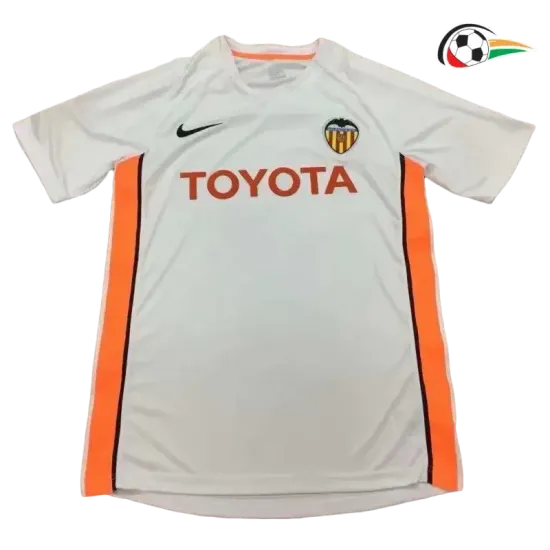Camiseta Valencia Baratas Home 2006 Retro Classicas Branco Camiseta Valencia Baratas Home 2006 Retro Classicas Branco