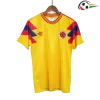 Colombia Camisa Qualidade Premium Primeiro Kit 1990 Retro Amarelo