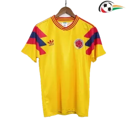 Colombia Camisa Qualidade Premium Primeiro Kit 1990 Retro Amarelo