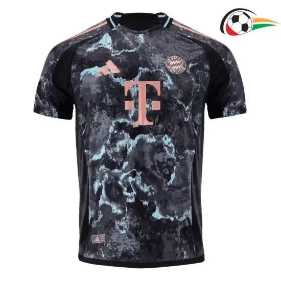 Bayern Munich Equipacione Qualidade TAILANDESA Away Segundo Kit 2024/25 Jogador Preto Bayern Munich Equipacione Qualidade TAILANDESA Away Segundo Kit 2024/25 Jogador Preto