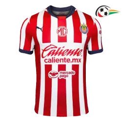 Camisa Chivas Qualidade Premium Local Primeiro Kit 2024/25 Jogador Vermelho/Branco