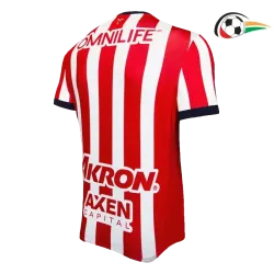 Camisa Chivas Qualidade Premium Local Primeiro Kit 2024/25 Jogador Vermelho/Branco