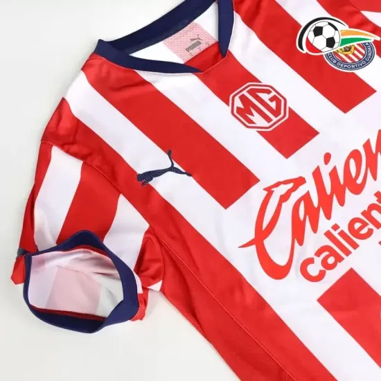 Camisa Chivas Qualidade Premium Local Primeiro Kit 2024/25 Jogador Vermelho/Branco Camisa Chivas Qualidade Premium Local Primeiro Kit 2024/25 Jogador Vermelho/Branco