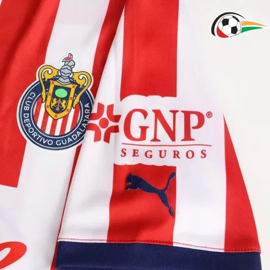 Camisa Chivas Qualidade Premium Local Primeiro Kit 2024/25 Jogador Vermelho/Branco Camisa Chivas Qualidade Premium Local Primeiro Kit 2024/25 Jogador Vermelho/Branco