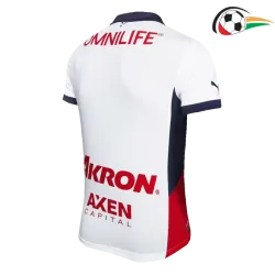 Camiseta Chivas Futebol Away 2024/25 Versão Jogador Branco