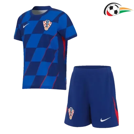 Equipacione Croacia Qualidade Premium Visitante Segundo Kit 2024 Niños Azul Equipacione Croacia Qualidade Premium Visitante Segundo Kit 2024 Niños Azul