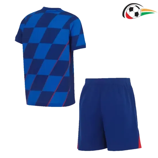 Equipacione Croacia Qualidade Premium Visitante Segundo Kit 2024 Niños Azul Equipacione Croacia Qualidade Premium Visitante Segundo Kit 2024 Niños Azul