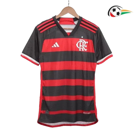 Camiseta Flamengo Baratas Primeiro Kit 2024/25 Versão Jogador Vermelho/Preto Camiseta Flamengo Baratas Primeiro Kit 2024/25 Versão Jogador Vermelho/Preto