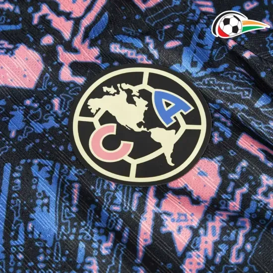 Club América Camiseta Qualidade AAA Alternativa 2024/25 Versão Jogador Preto/Azul Club América Camiseta Qualidade AAA Alternativa 2024/25 Versão Jogador Preto/Azul