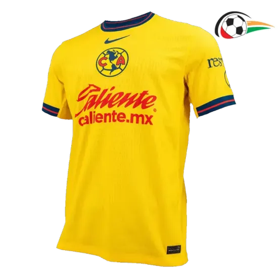 Club América Camisola Baratas Local 2024/25 Versão Jogador Amarelo Club América Camisola Baratas Local 2024/25 Versão Jogador Amarelo
