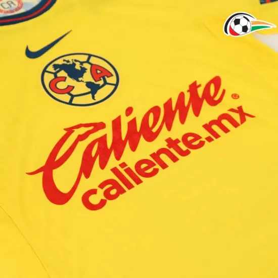 Club América Camisola Baratas Local 2024/25 Versão Jogador Amarelo Club América Camisola Baratas Local 2024/25 Versão Jogador Amarelo