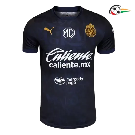 Equipacione Chivas Replicas Thrid Terceiro Kit 2024/25 Jogador Preto Equipacione Chivas Replicas Thrid Terceiro Kit 2024/25 Jogador Preto