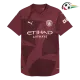 Camisa Manchester City Qualidade AAA Thrid Terceiro Kit 2024/25 Versão Jogador Vermelho