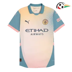 Camiseta Manchester City Qualidade Premium 4th 2024/25 Jogador Amarillo