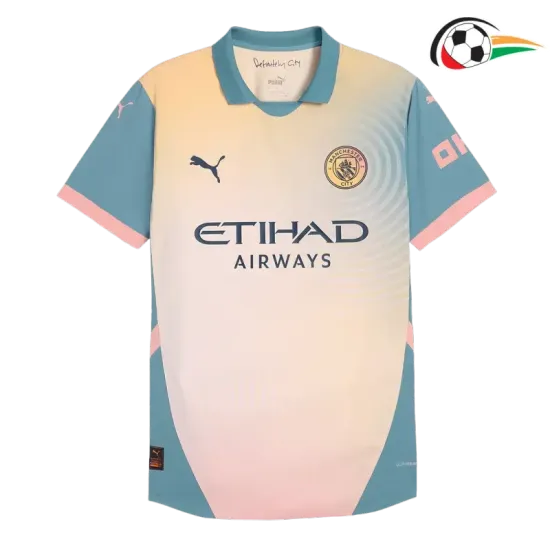 Camiseta Manchester City Qualidade Premium 4th 2024/25 Jogador Amarillo