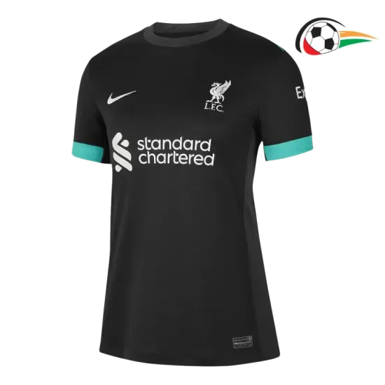 Camisola Liverpool Qualidade TAILANDESA Visitante 2024/25 Mulher Preto Camisola Liverpool Qualidade TAILANDESA Visitante 2024/25 Mulher Preto