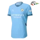 Equipacione Manchester City Futebol Primeiro Kit 2024/25 Versão Jogador Azul