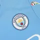 Equipacione Manchester City Futebol Primeiro Kit 2024/25 Versão Jogador Azul