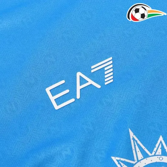Camisa Napoli Futebol Local Primeiro Kit 2024/25 Versão Jogador Azul Camisa Napoli Futebol Local Primeiro Kit 2024/25 Versão Jogador Azul