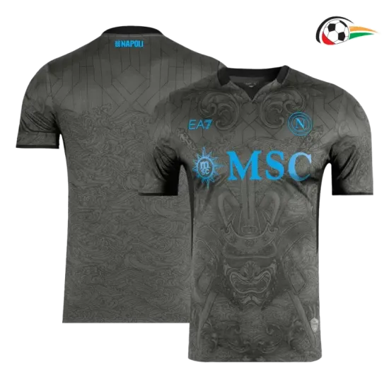 Camiseta Napoli Replicas Alternativa 2024/25 Jogador Cinzento Camiseta Napoli Replicas Alternativa 2024/25 Jogador Cinzento