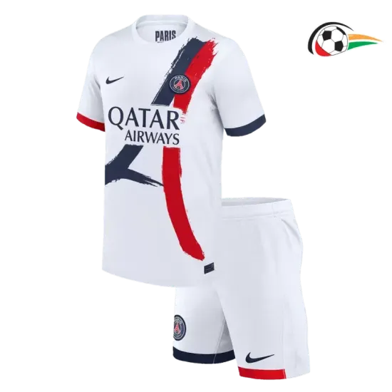 Equipacione PSG Baratas Alternativa Terceiro Kit 2024/25 Infantil Branco Equipacione PSG Baratas Alternativa Terceiro Kit 2024/25 Infantil Branco