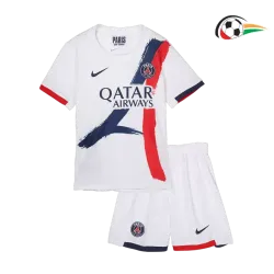 Equipacione PSG Baratas Alternativa Terceiro Kit 2024/25 Infantil Branco