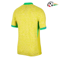 Brasil Camisola Qualidade Premium Home 2024 Versão Jogador Amarelo