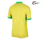 Brasil Camisola Qualidade Premium Home 2024 Versão Jogador Amarelo