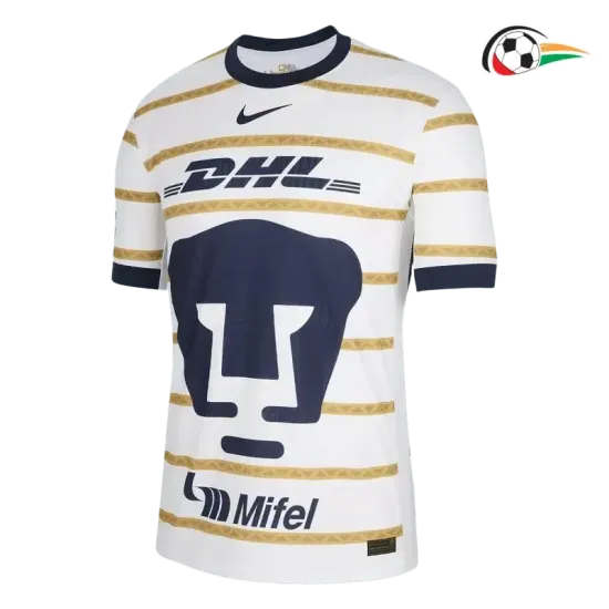 Pumas UNAM Camisola Qualidade TAILANDESA Home 2024/25 Versão Jogador Branco Pumas UNAM Camisola Qualidade TAILANDESA Home 2024/25 Versão Jogador Branco