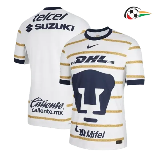 Pumas UNAM Camisola Qualidade TAILANDESA Home 2024/25 Versão Jogador Branco Pumas UNAM Camisola Qualidade TAILANDESA Home 2024/25 Versão Jogador Branco